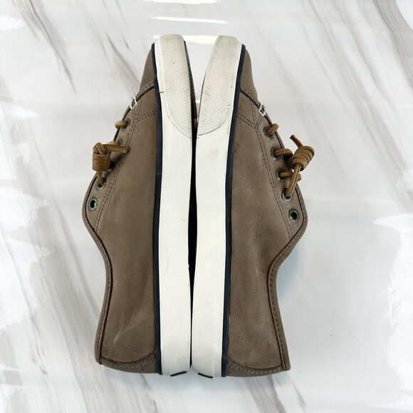 Sperry Top Sider Brown Leather Curly Lace Up Women's Sz 7M - Picture 6 of 12